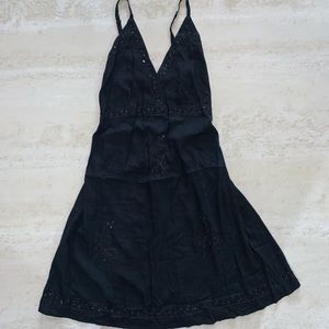 Tropical Group Hawaiian black dress